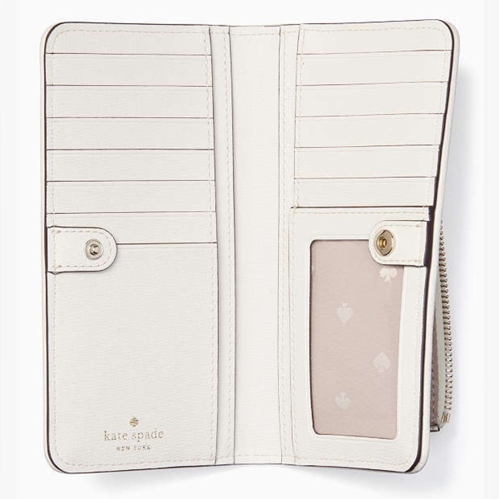 NWT-Kate Spade-Darcy-Large Slim Pineapple Bifold Wallet-$199 - Picture 11 of 11